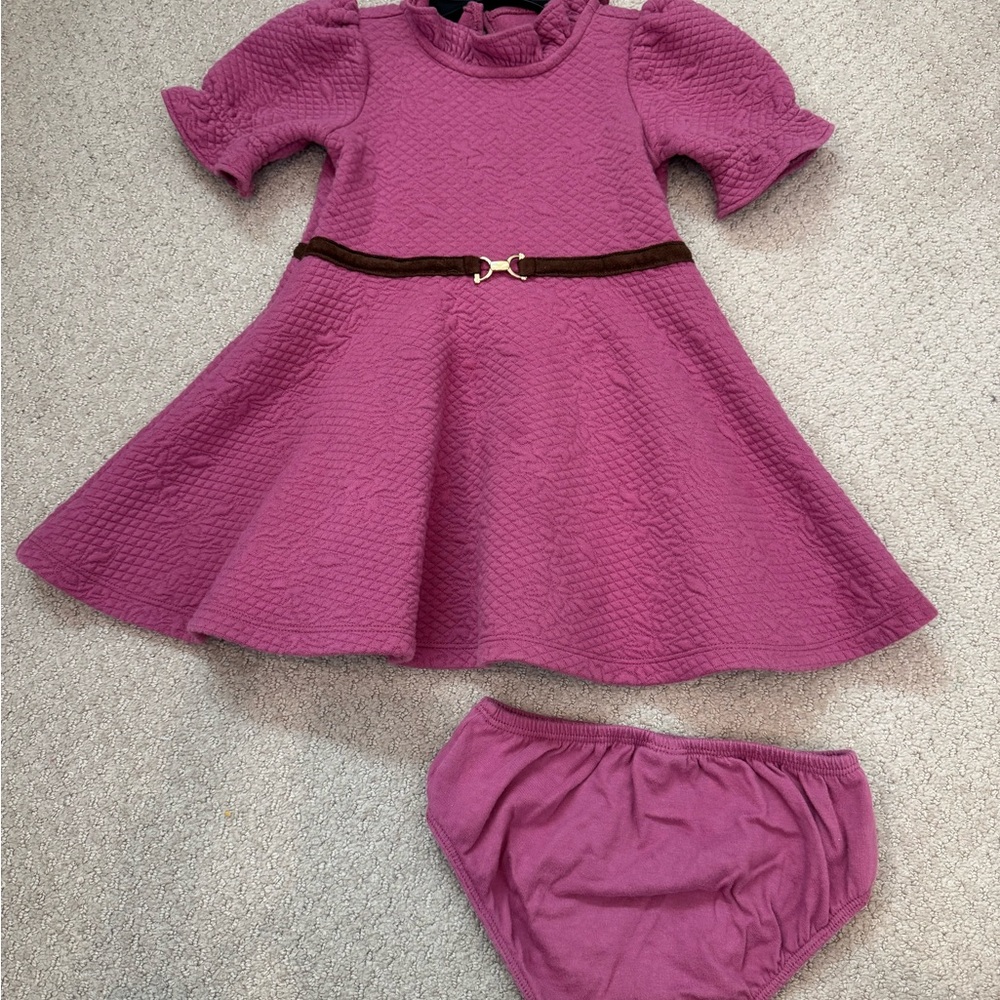 Janie and Jack Purple Dress with Bloomer